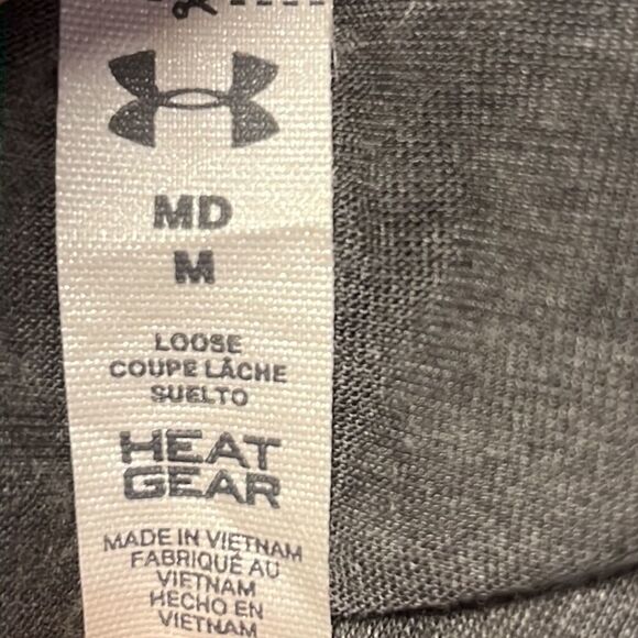 Under Armour Women’s Heather Gray Zip Pullover Long Sleeve Mock Neck Shirt- Med - Picture 9 of 12